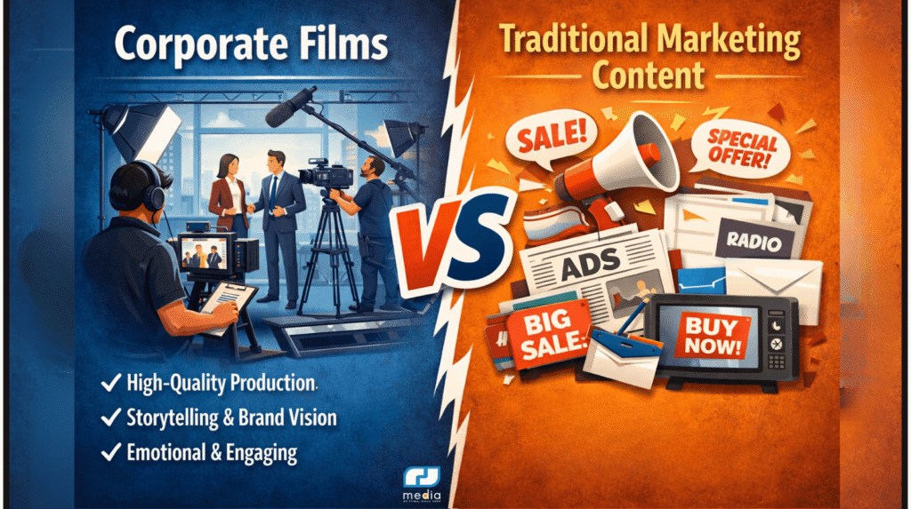 Corporate Films vs Traditional Marketing Content